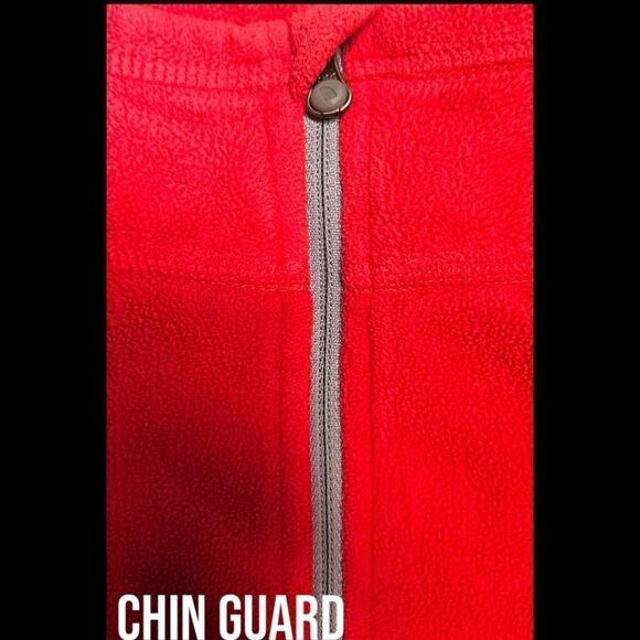 THE NORTH FACE Women's Red 1/4 Zip- Up Fleece Polartec Pullover Jacket - Picture 5 of 11